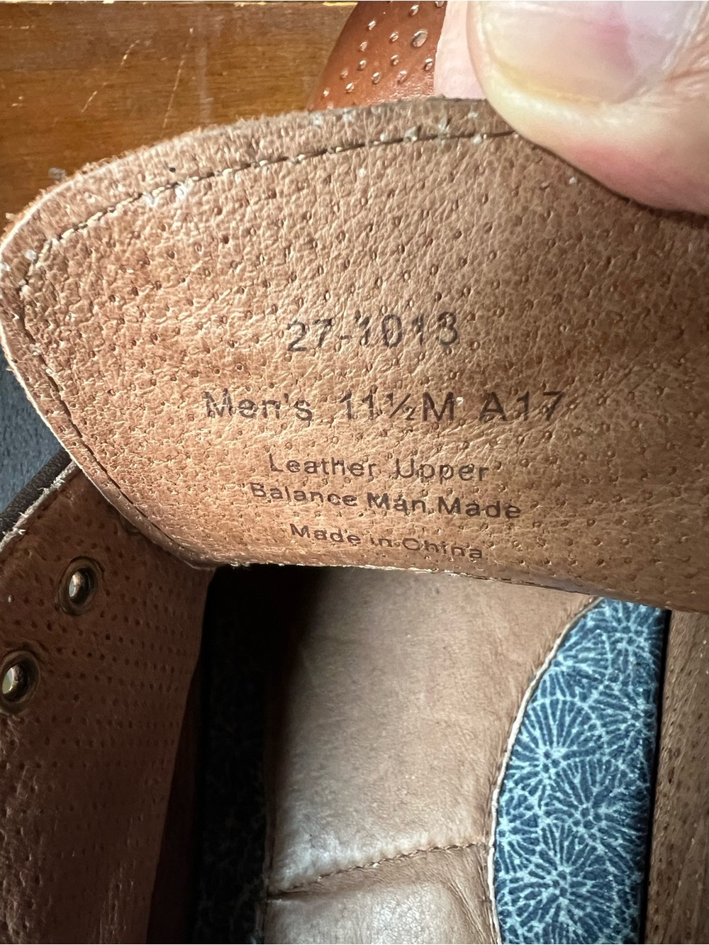 Johnston & Murphy 1850 Grayson Wingtip Oxford Mixed Media Tan Linen Men's 11.5 M - Picture 16 of 16